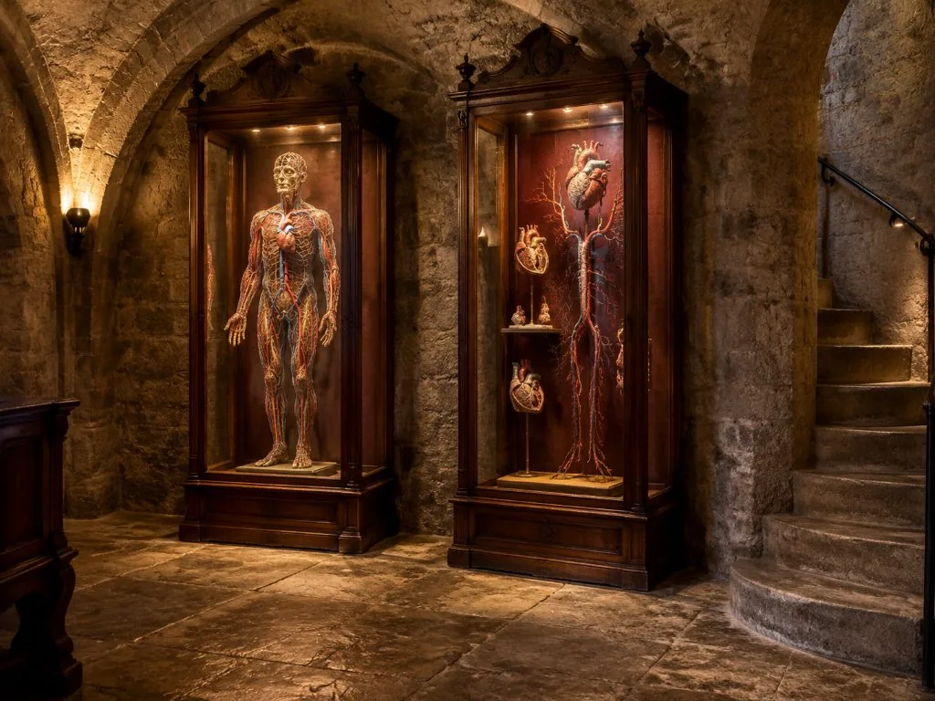 La Cavea sotterranea con le macchine anatomiche