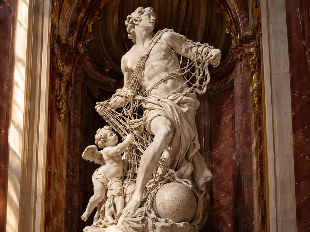 The statue of Disinganno by Francesco Queirolo